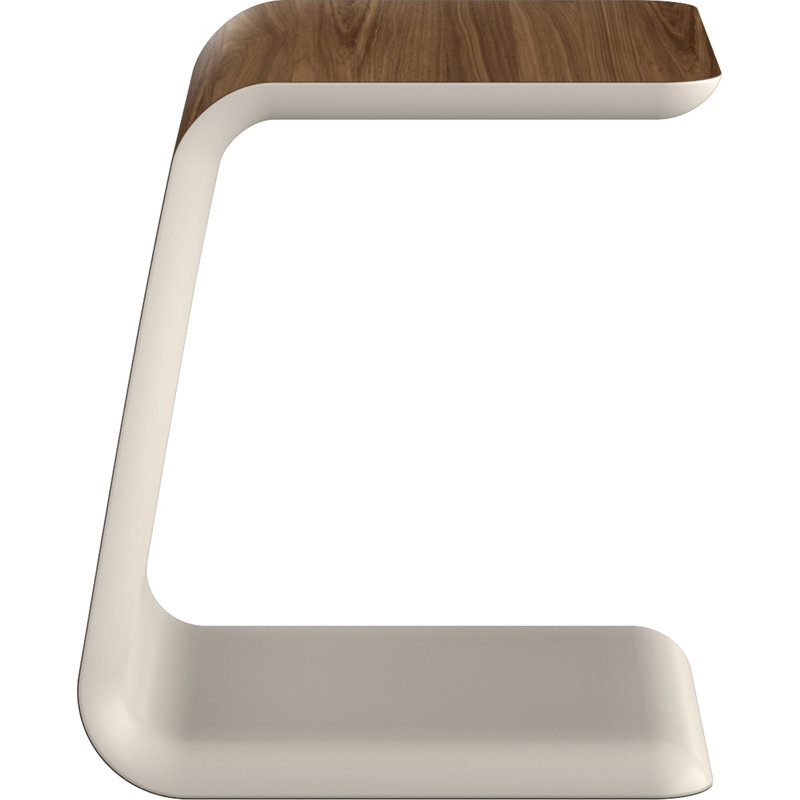 Upton End Table, Walnut on Almond
