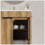 Meuble-lavabo sur pied de 30 pouces avec panneau rainuré 3D et lavabo en céramique intégré-129334115-129334116
