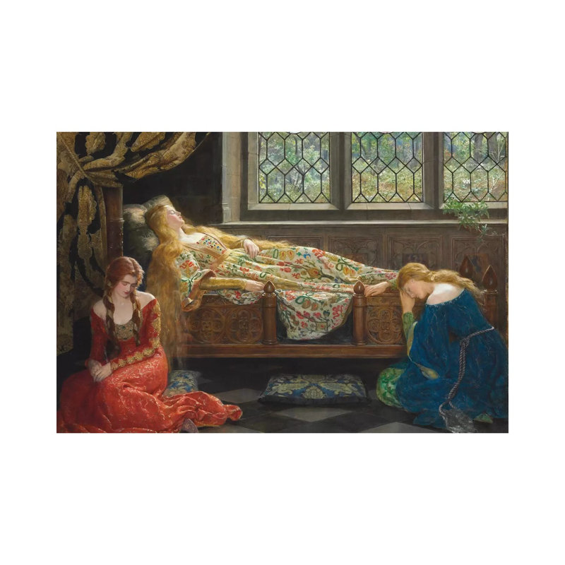 The Sleeping Beauty, 1921 by John Collier - Wrapped Canvas Gallery-Wrapped Canvas Giclée, 20.32 cm H x 30.48 cm W