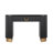 Zion Vertical Ribbed Console Table With Drawer & Column Legs