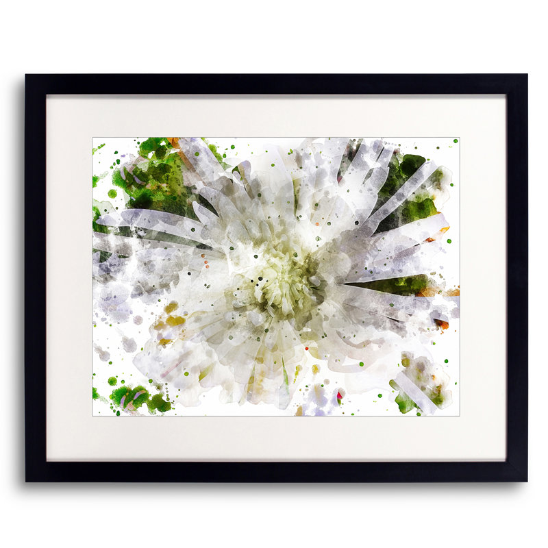 Floral 0014 Print by Chamira Young, Black Framed Paper, 17.25" H x 21.25" W