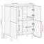 Solid Wood Standard Accent Cabinet-209436555