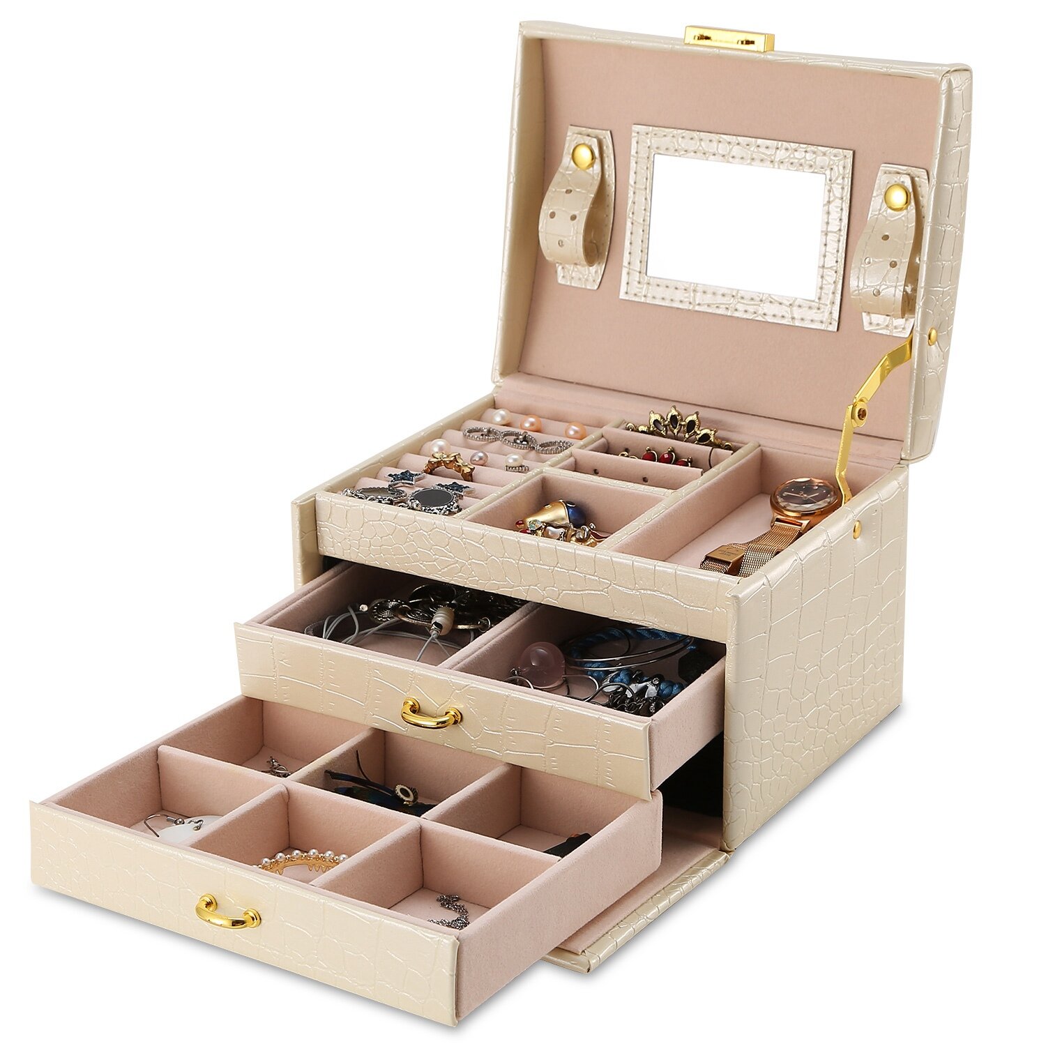 Everly Quinn Leather Jewelry Box | Wayfair