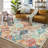 Scottia Floral Modern Farmhouse Indoor Area Rug Washable Soft Throw Carpet Mat for Home Décor-1529680849
