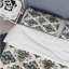 Ensemble de housse de couette Gold Blue Glam Damask Tiles - Glam-109174048