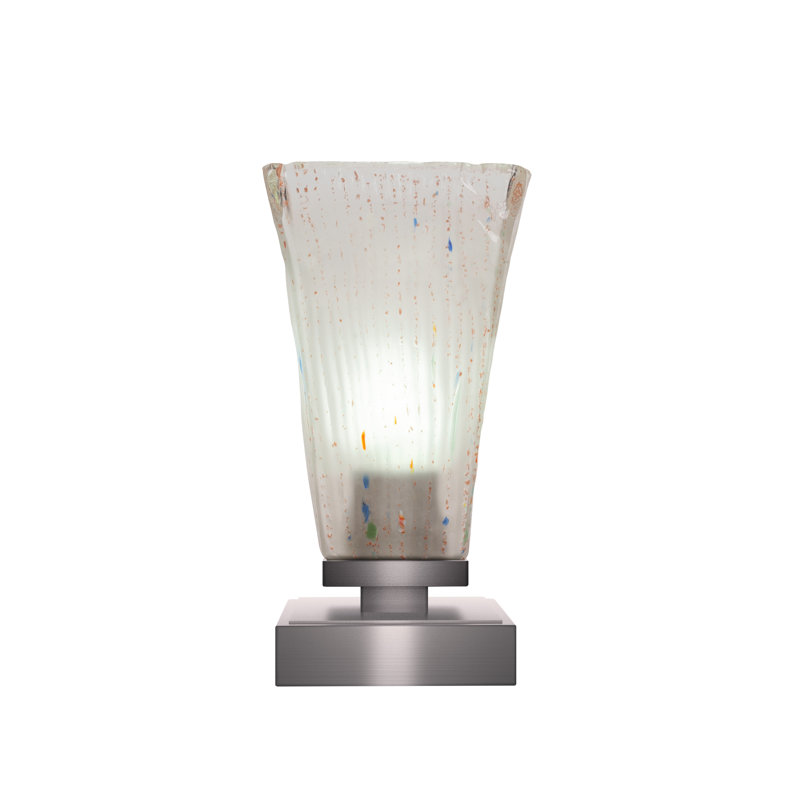 Lampe d'appoint avec verre 5 po Lannah, Vert, Graphite