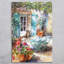Judith Yates Courtyard Cat Ceramic Picture Tile 300X200