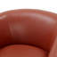 Fauteuil de fonction pivotant en cuir Caramel