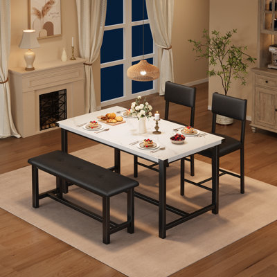 Ensemble de table de salle à manger 4 pièces Sleek