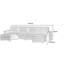 Canapé modulaire symétrique de 130,7 po avec repose-pieds Ameera-1838612236
