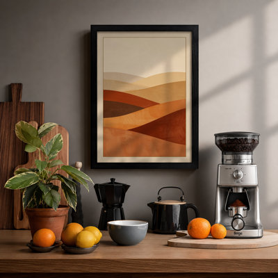 Desert Horizons Minimalist - Framed Print