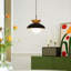 Luminaire suspendu noir à 1 lumière Makrina-765452770