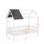 Lit simple en bois avec clôture-47677558