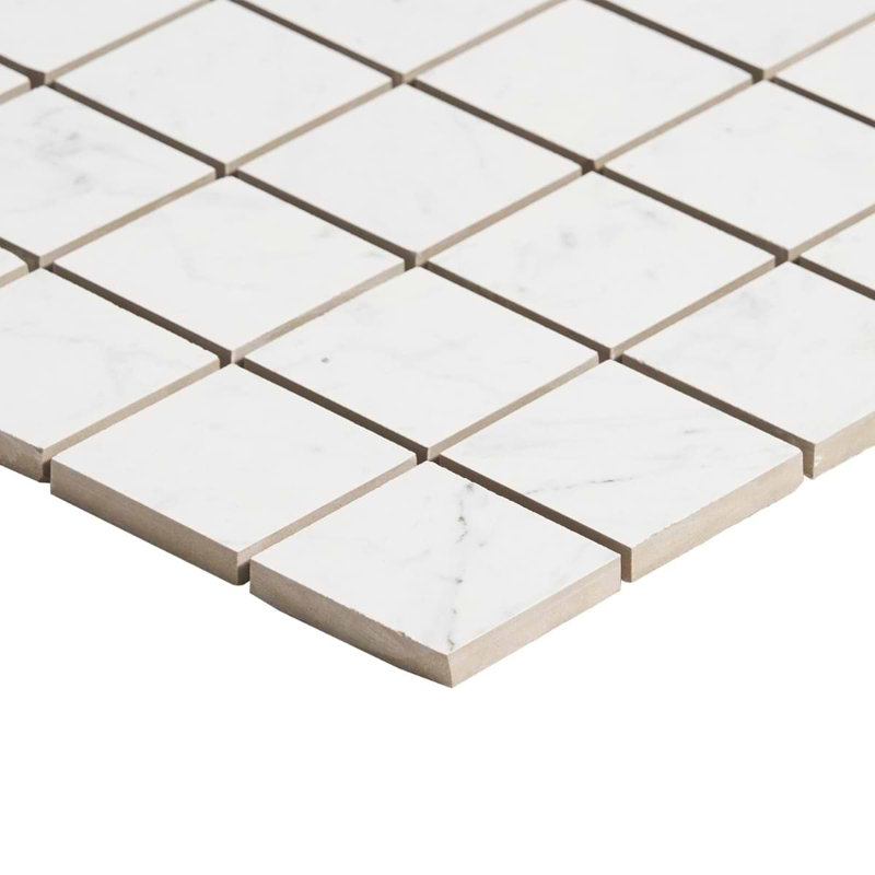 Dreamstone 2X2 Matte Porcelain Mosaic, Carrara Giola Matte