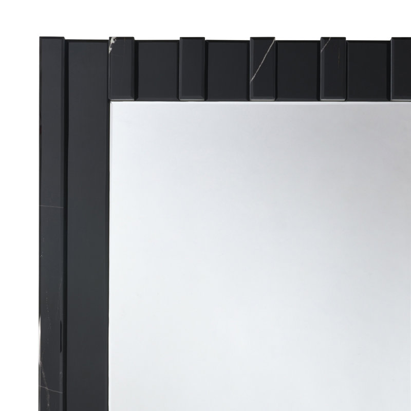 Accent Mirror, Black Mirrored Finish