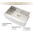 30'' L x 21'' W Farmhouse Kitchen Sink 16 Gauge Stainless Steel Kitchen Sink Apron Front Sink-51001588