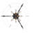 Fairfield 8-Light Indoor Antique Iron Tiered Chandelier with Ecru Linen Drum Shades
