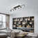 Black/Gold LED Adjustable Fixed Track Lighting Head