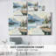 «Blue Majestic», impression sur toile-900300117