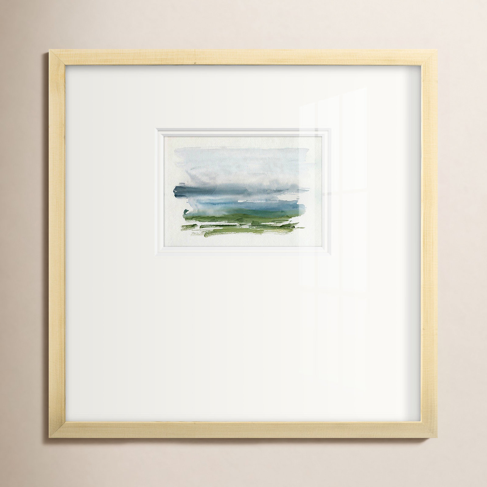 Coastline Splash III, 17" H x 17" W x 1.25" D, Natural