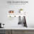30" Wide Cottage Beach House Design Wall Mounted Coat Rack with 4 Hooks And 1 Shelf Tray-609969474