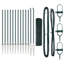 Vidaxl Welded Wire Fence With 7 Spike Posts Steel-114858146-114858134