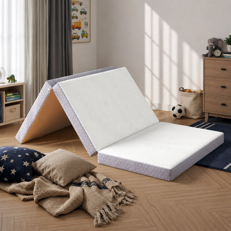 Matelas pliant en mousse viscoélastique CoolSoft, 4", Lit simple