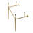 Kingston Brass Edwardian Brass Console Sink Legs-49495457