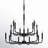 Allon 18 - Light Steel Dimmable Tiered Chandelier