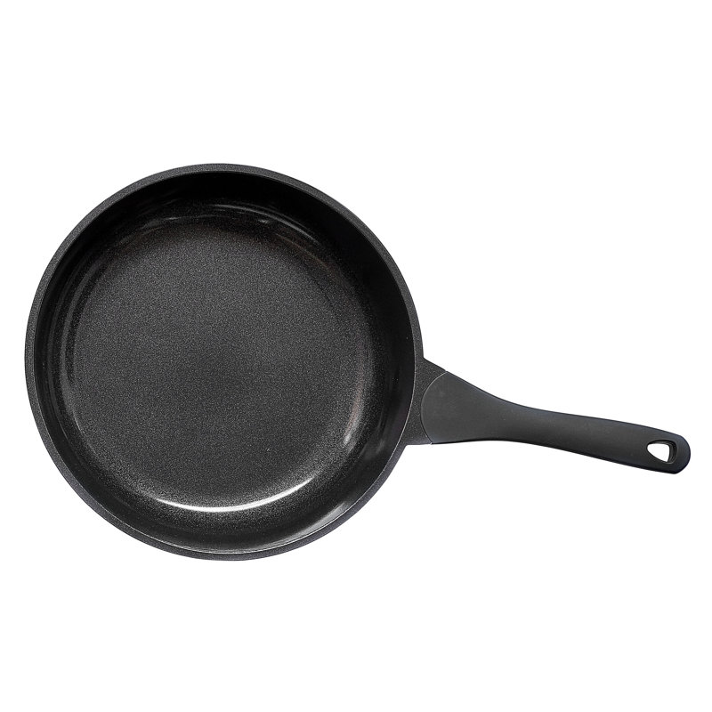 Poêle à frire antiadhésive en aluminium avec couvercle Corvex Vortex, l 11 po, Noir