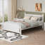 Structure de lit plateforme en bois massif pour enfants, adolescents, adultes, sommier sans besoin