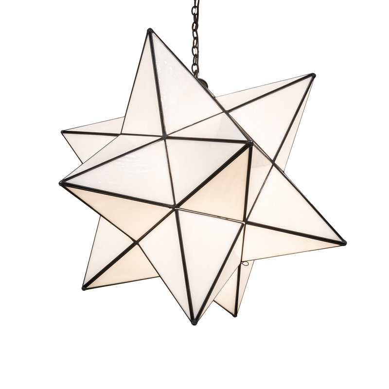 24" Wide Moravian Star Pendant