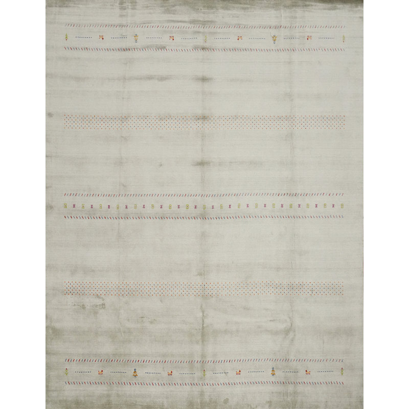 Tapis tribal en laine Gabbeh 12 x 12