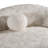 Jahzari - Modern Beige Pattern Fabric Sofa
