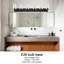 Éclairage pour salle de bain à intensité variable en laiton 6 lumières Krystian-665353798