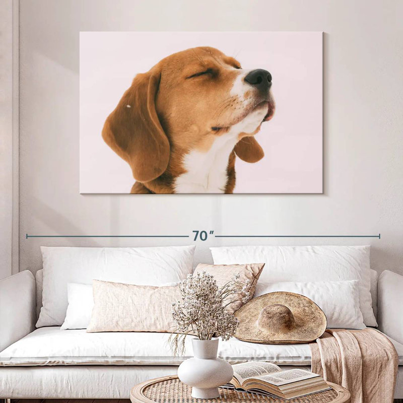Brampt Beagle, 8" H x 12" W
