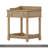 Retro Style Nightstand With Drawer And Open Shelf For Bedroom, Bedside Table With Turned Legs And Metal Handle,-569850393
