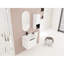 Bathroom Vanity With Ceramic Basin - Chic And Design Modern Side Shelf Ample Functional Storage
