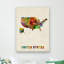 « us aquarelle map » par michael tompsett, impression sur toile tendue-11811098