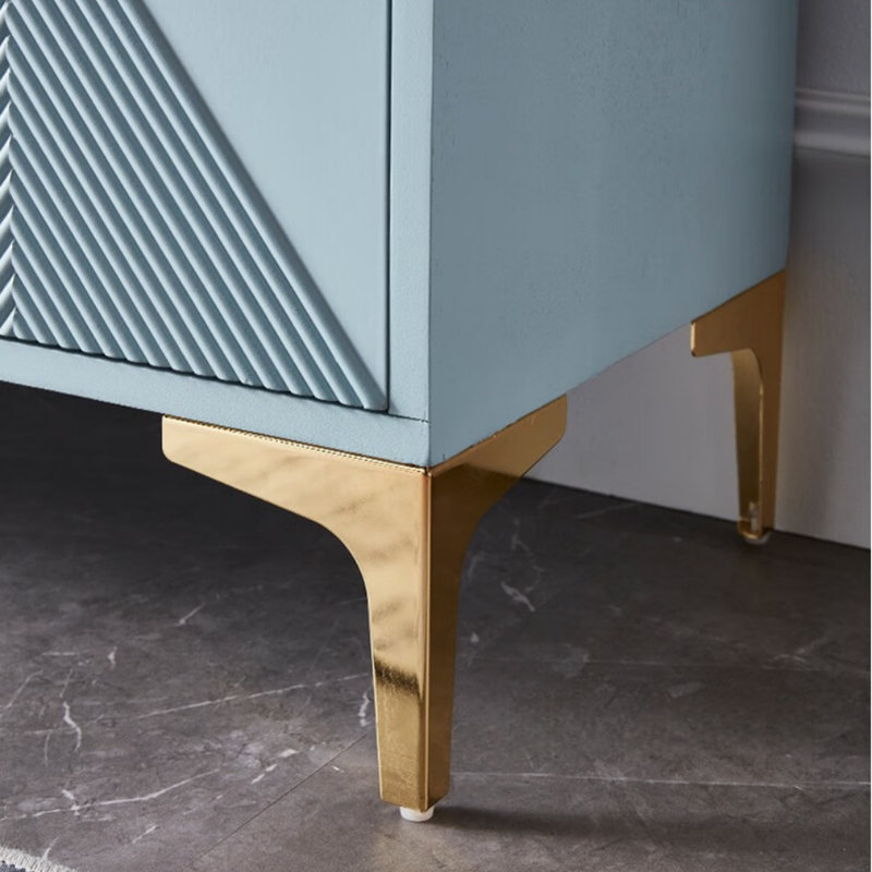Armoire décorative française de luxe bleu clair français