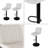 Swivel Bar Stools With Adjustable Height (35.03-43.7 Inches), Backrest, And Soft Knit Fabric - Ideal For Kitchen Island, Bar Counter, Dining Room, (Set Of 2)-739813211