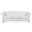 Canapé Chesterfield contemporain à 3 places avec accoudoirs roulés