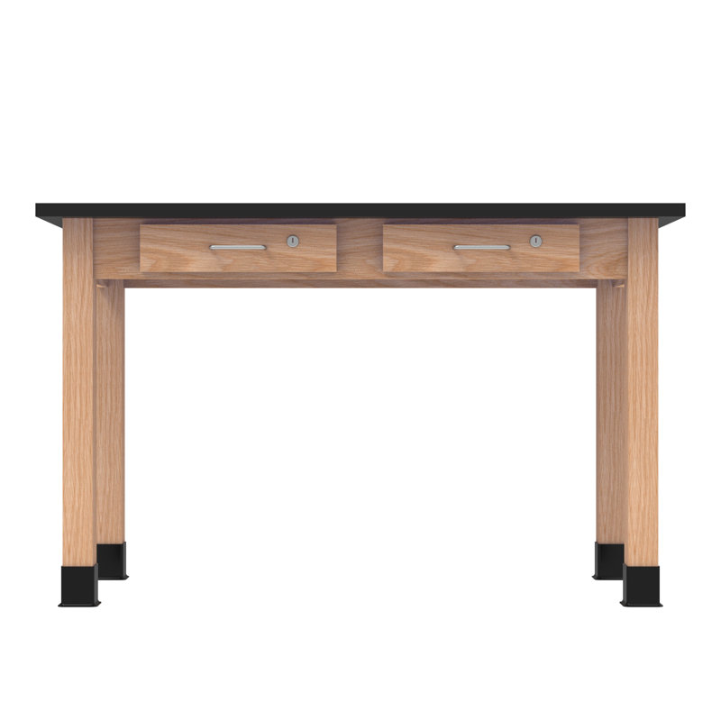 Série de tables à tablier à tiroirs PerpetuLab avec différentes options de plateau et de taille, H 36 po x l 54 po x P 36 po