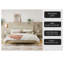 Lit plateforme solide avec rotin-1400441626