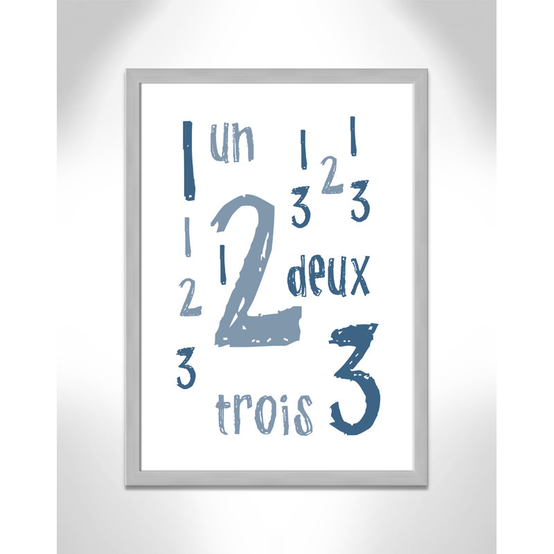 Impression sur papier français, H 34,5 po x l 24,5 po x P 0,6 po, Encadré plat argent