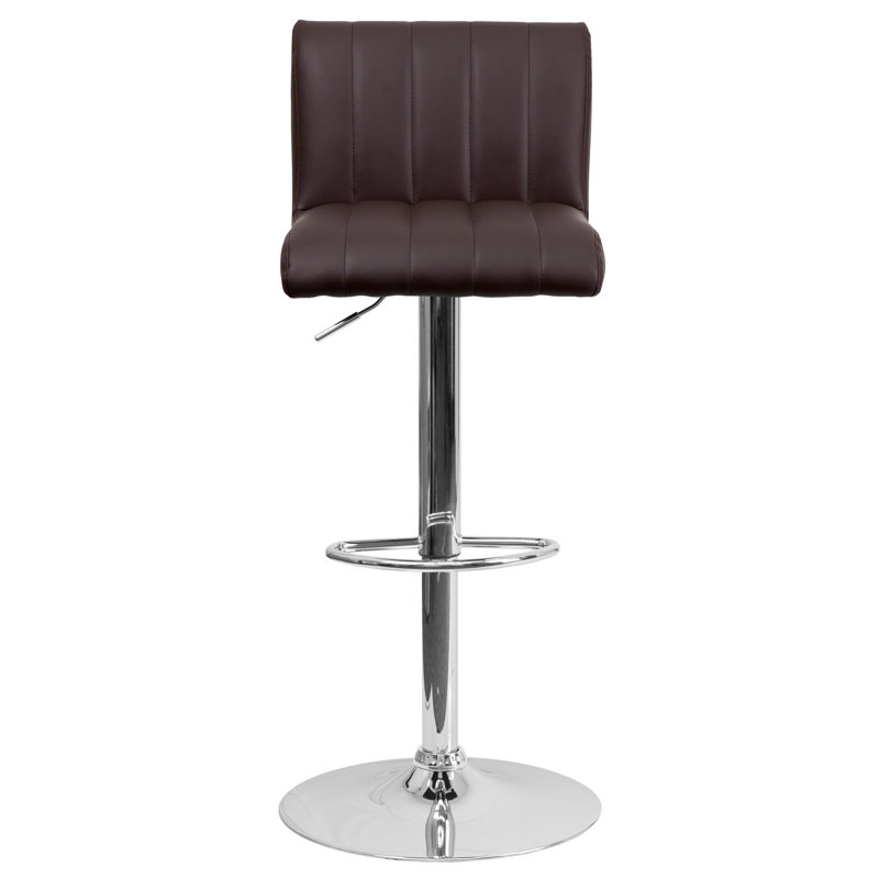 Tabouret de bar à hauteur réglable Winnols, Brun