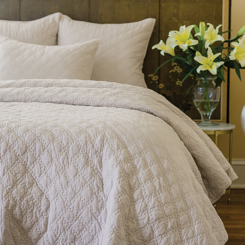 Sutton Cotton Reversible Quilt, King Quilt, Rosewood