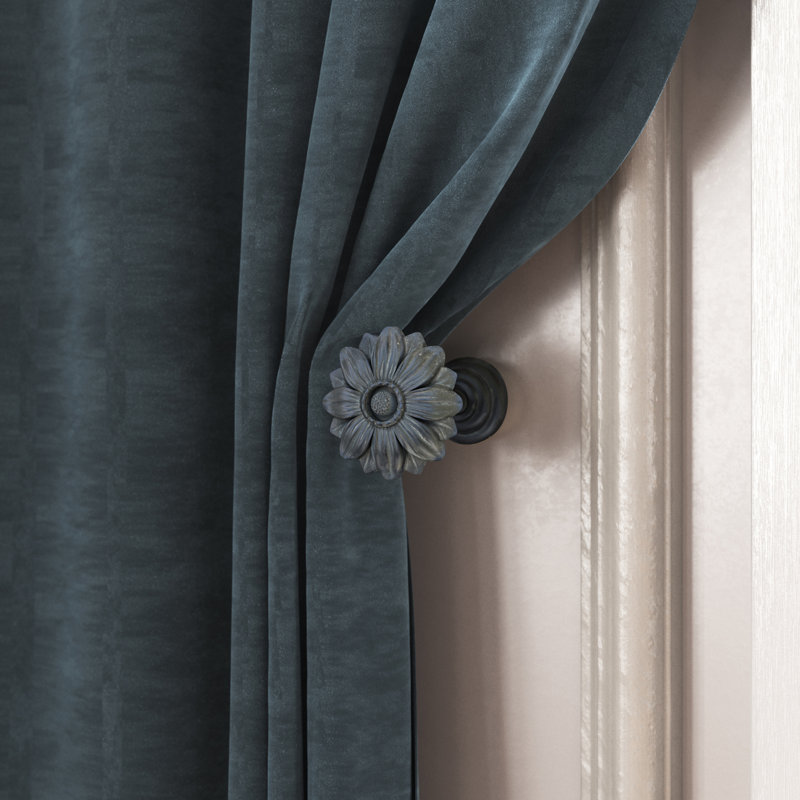 Mccane 3.38'' Curtain Holdback, Black Washed