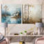 «Minimal River Forest», ensemble de 2 collages carrés-330118970-330118971