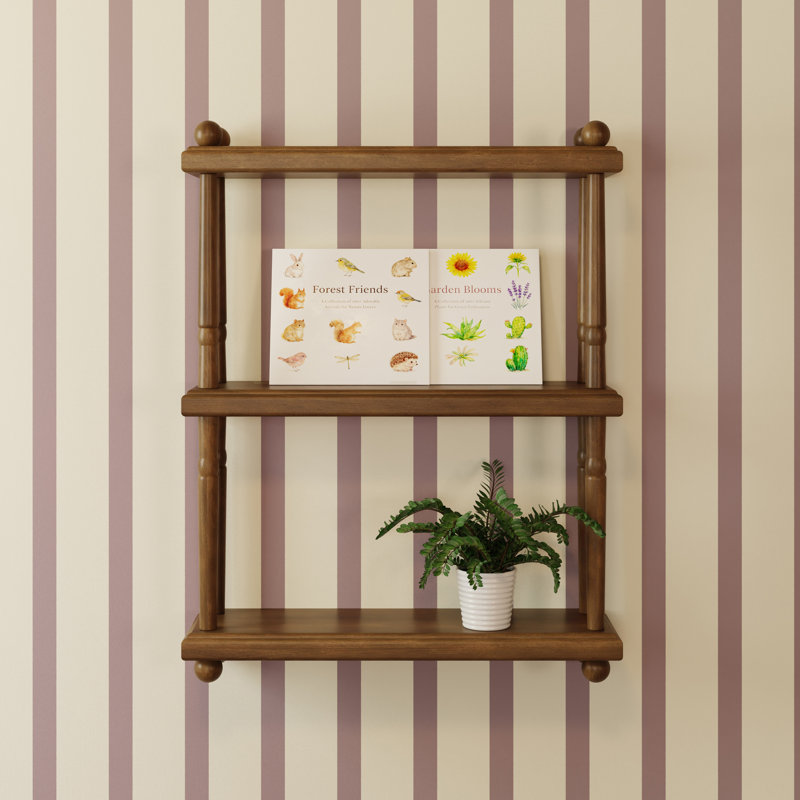 Liberty Tiered Wall Shelf, Natural Walnut